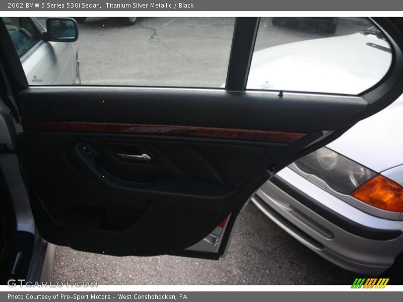 Titanium Silver Metallic / Black 2002 BMW 5 Series 530i Sedan