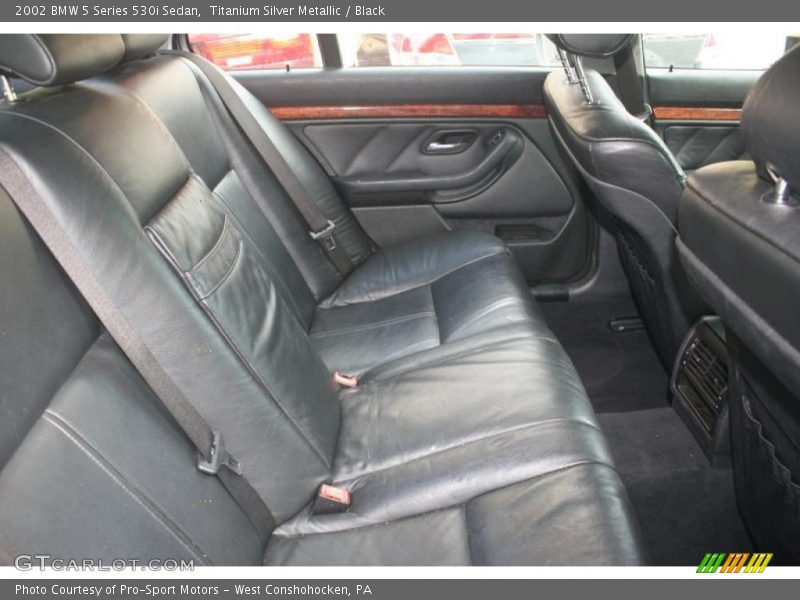 Titanium Silver Metallic / Black 2002 BMW 5 Series 530i Sedan