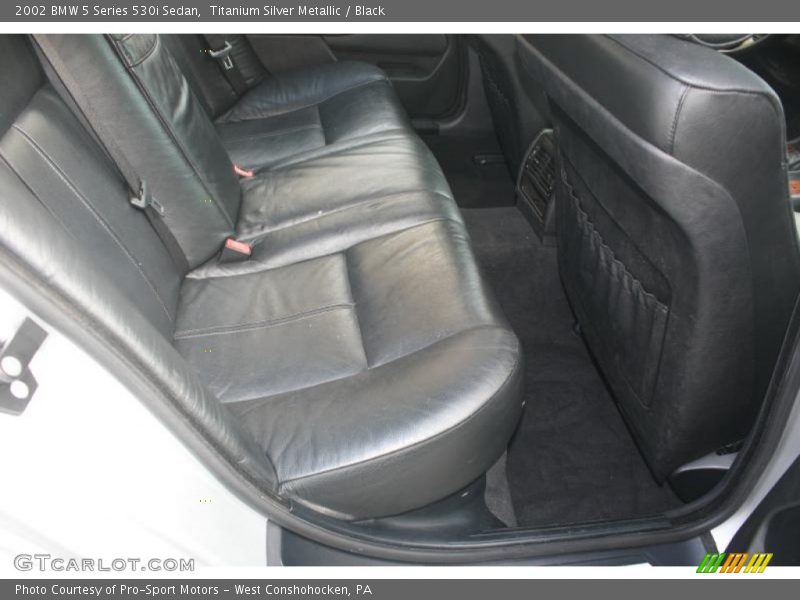 Titanium Silver Metallic / Black 2002 BMW 5 Series 530i Sedan