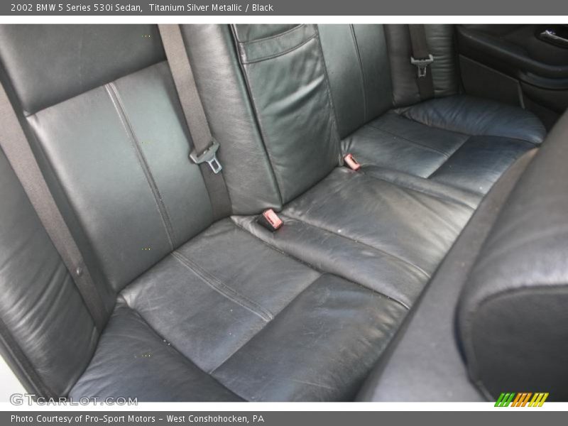 Titanium Silver Metallic / Black 2002 BMW 5 Series 530i Sedan