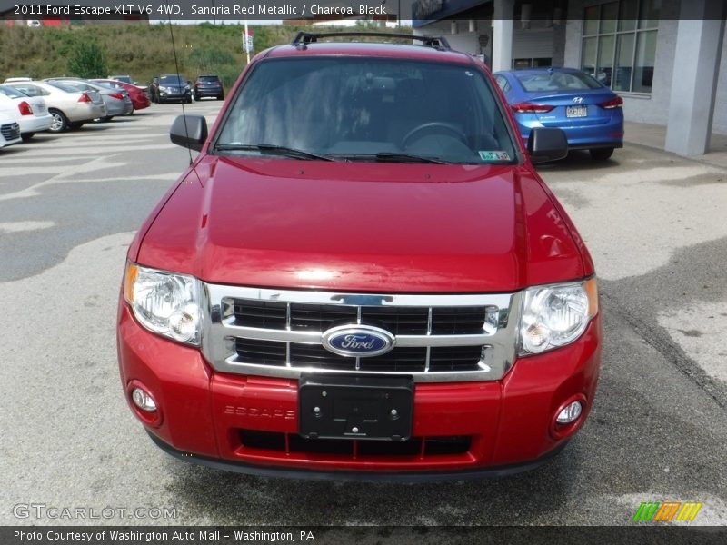 Sangria Red Metallic / Charcoal Black 2011 Ford Escape XLT V6 4WD