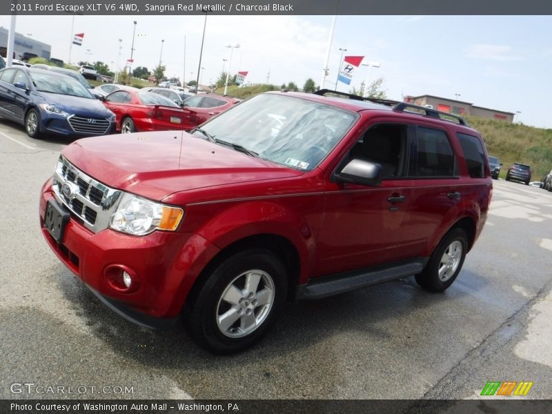 Sangria Red Metallic / Charcoal Black 2011 Ford Escape XLT V6 4WD
