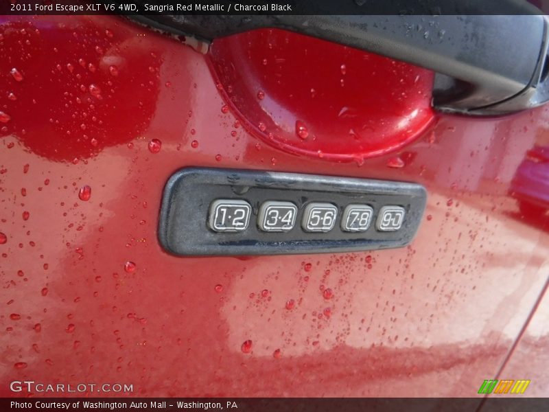 Sangria Red Metallic / Charcoal Black 2011 Ford Escape XLT V6 4WD