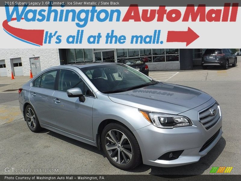 Ice Silver Metallic / Slate Black 2016 Subaru Legacy 3.6R Limited