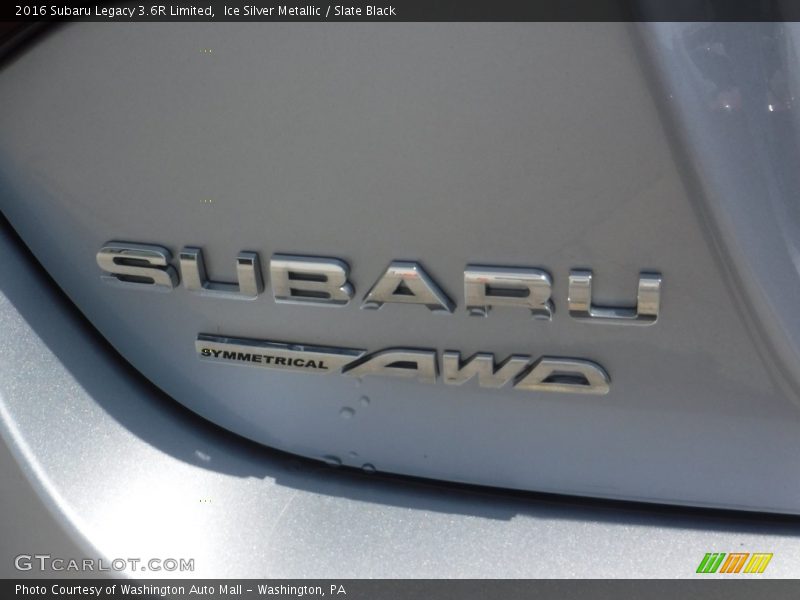 Ice Silver Metallic / Slate Black 2016 Subaru Legacy 3.6R Limited