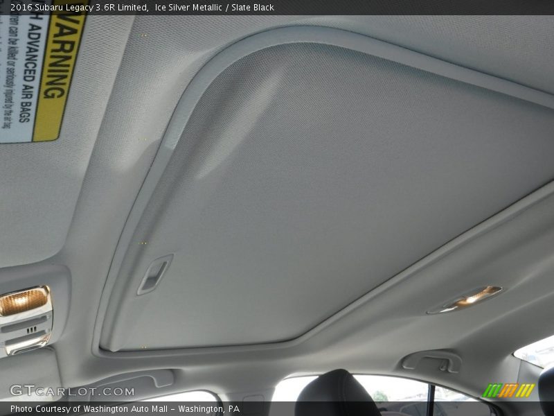 Ice Silver Metallic / Slate Black 2016 Subaru Legacy 3.6R Limited