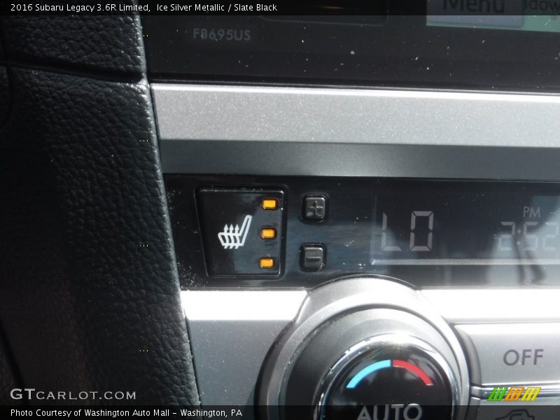 Ice Silver Metallic / Slate Black 2016 Subaru Legacy 3.6R Limited