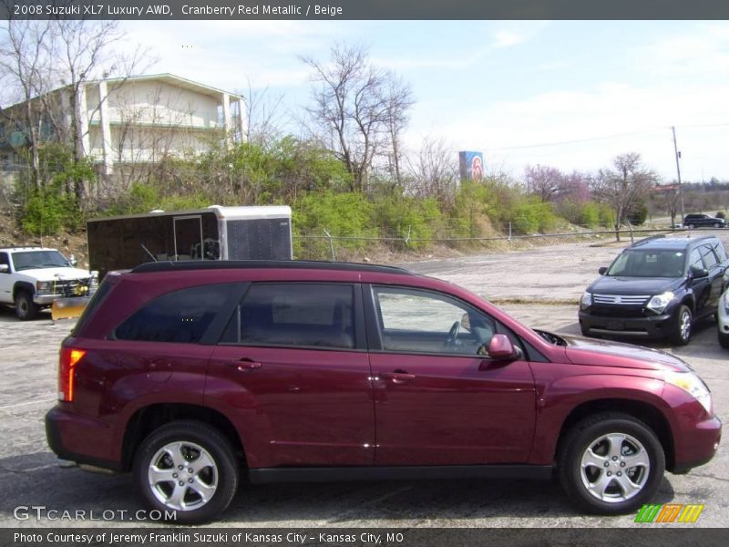 Cranberry Red Metallic / Beige 2008 Suzuki XL7 Luxury AWD