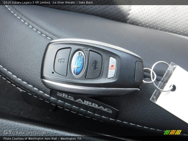 Ice Silver Metallic / Slate Black 2016 Subaru Legacy 3.6R Limited