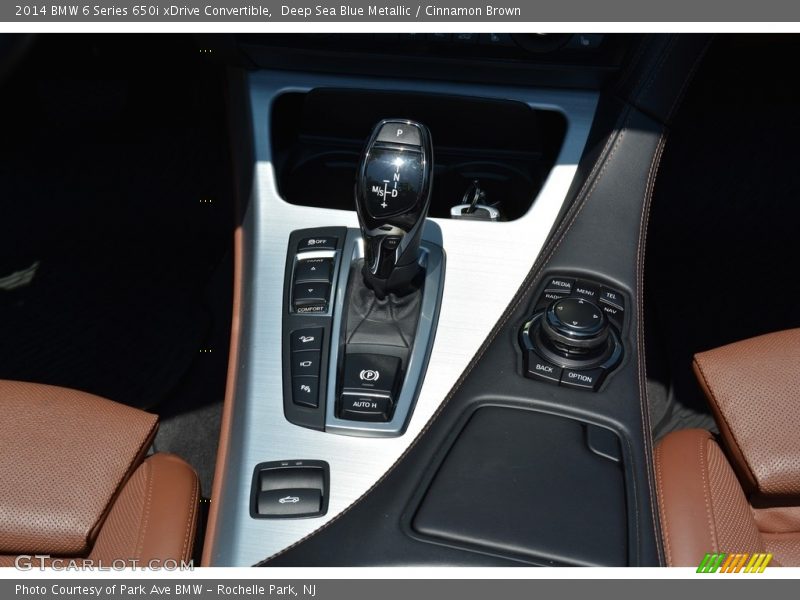 Deep Sea Blue Metallic / Cinnamon Brown 2014 BMW 6 Series 650i xDrive Convertible