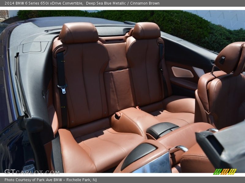 Rear Seat of 2014 6 Series 650i xDrive Convertible