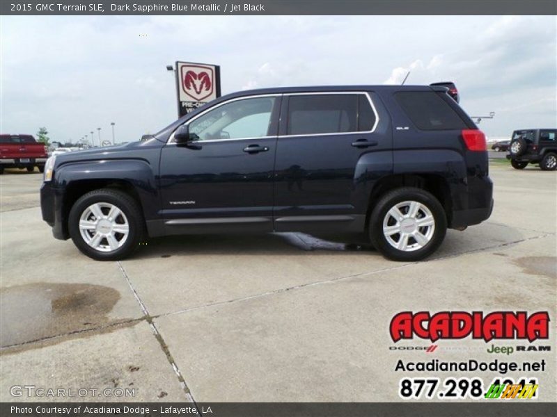 Dark Sapphire Blue Metallic / Jet Black 2015 GMC Terrain SLE