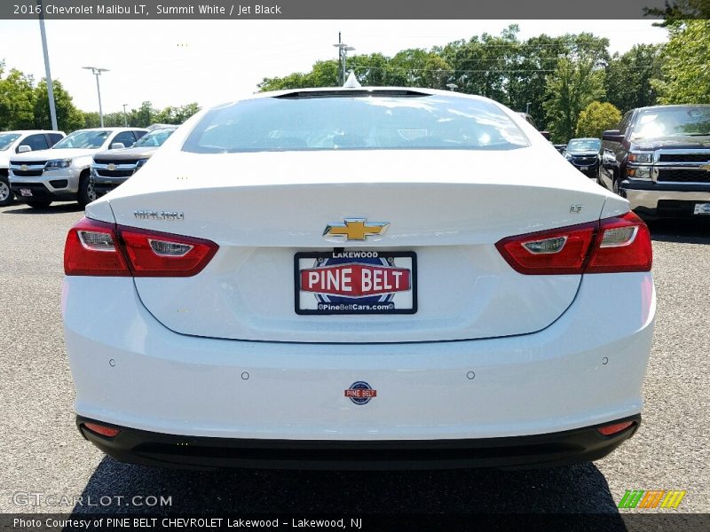 Summit White / Jet Black 2016 Chevrolet Malibu LT