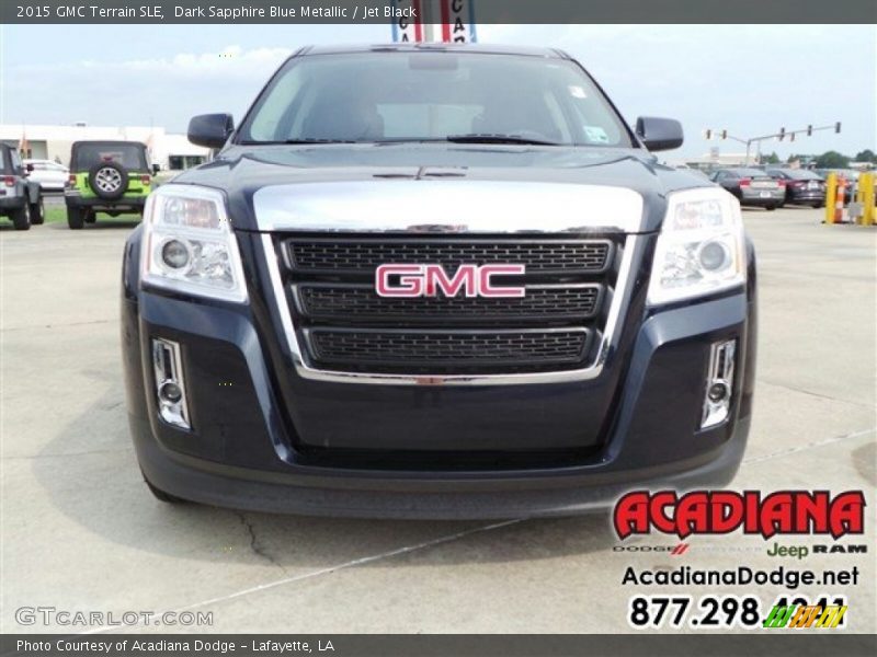 Dark Sapphire Blue Metallic / Jet Black 2015 GMC Terrain SLE