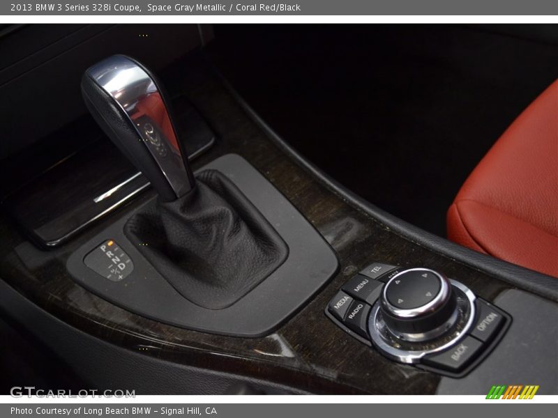 Space Gray Metallic / Coral Red/Black 2013 BMW 3 Series 328i Coupe