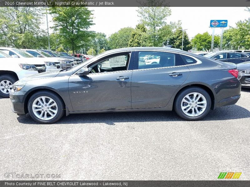 Nightfall Gray Metallic / Jet Black 2016 Chevrolet Malibu LT