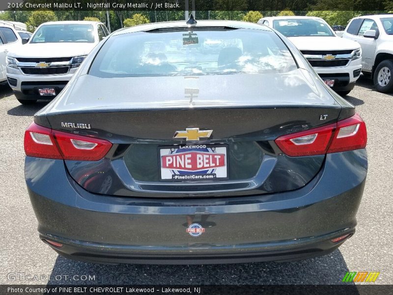 Nightfall Gray Metallic / Jet Black 2016 Chevrolet Malibu LT