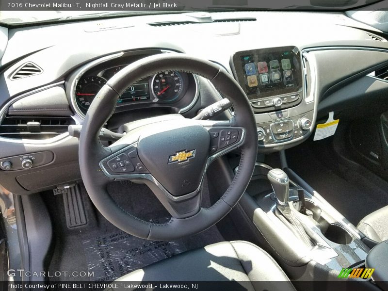 Nightfall Gray Metallic / Jet Black 2016 Chevrolet Malibu LT