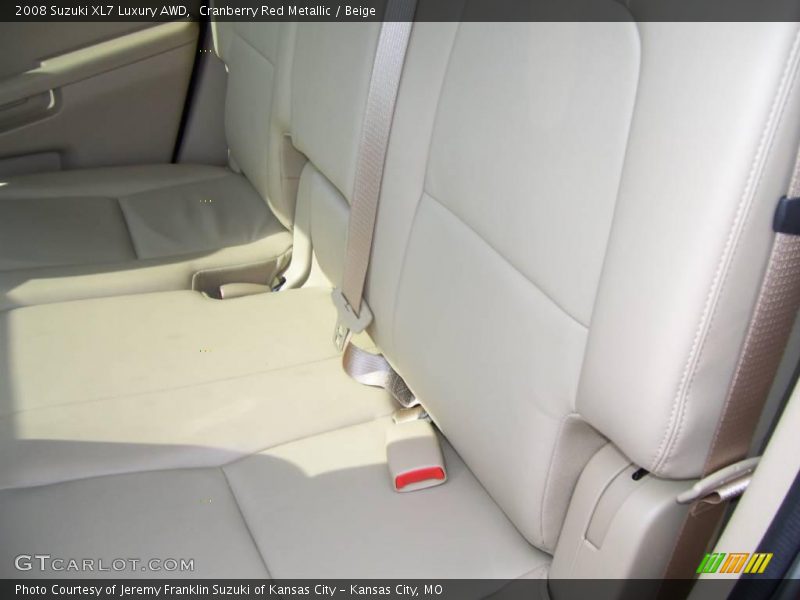 Cranberry Red Metallic / Beige 2008 Suzuki XL7 Luxury AWD