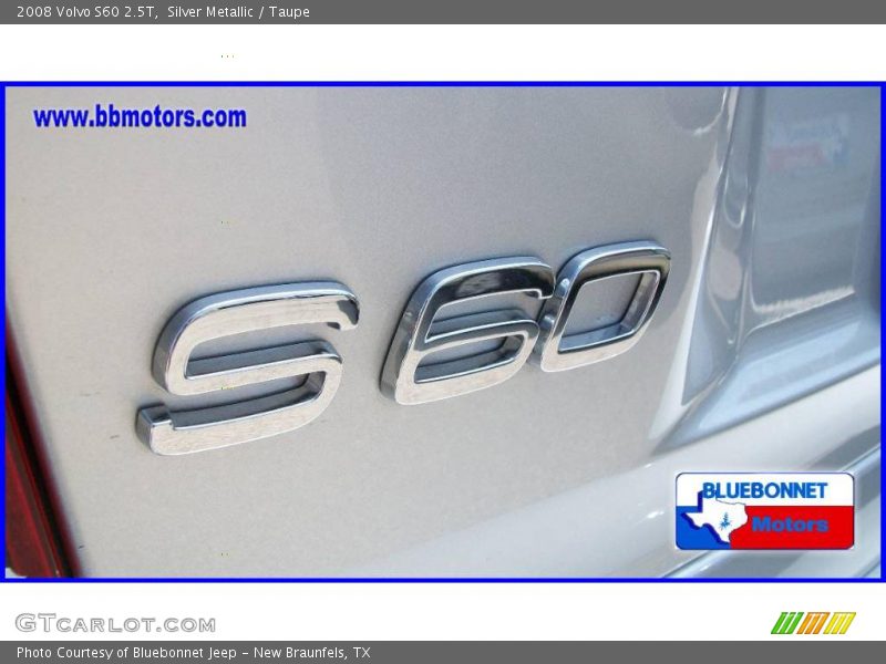 Silver Metallic / Taupe 2008 Volvo S60 2.5T
