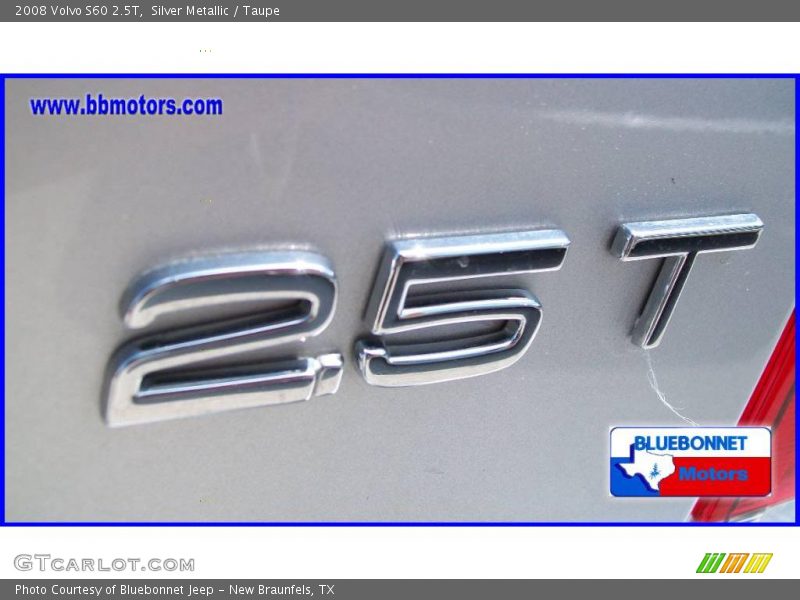 Silver Metallic / Taupe 2008 Volvo S60 2.5T