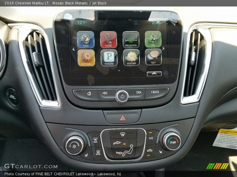 Mosaic Black Metallic / Jet Black 2016 Chevrolet Malibu LT