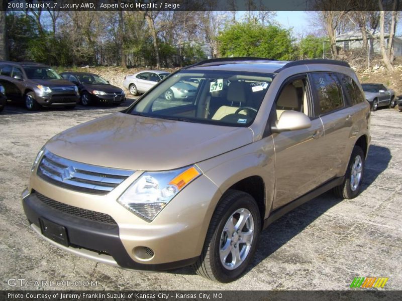 Aspen Gold Metallic / Beige 2008 Suzuki XL7 Luxury AWD