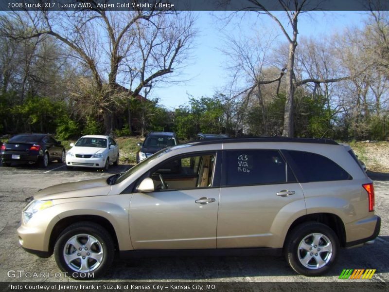 Aspen Gold Metallic / Beige 2008 Suzuki XL7 Luxury AWD