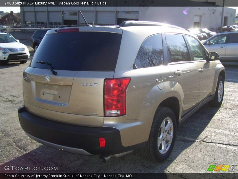 Aspen Gold Metallic / Beige 2008 Suzuki XL7 Luxury AWD