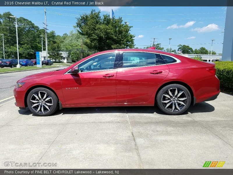 Crystal Red Tintcoat / Jet Black 2016 Chevrolet Malibu LT