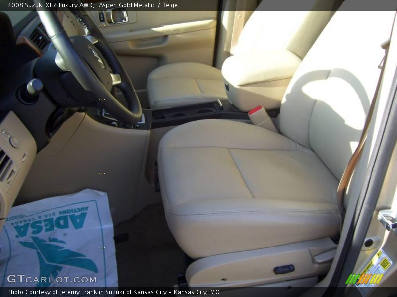 Aspen Gold Metallic / Beige 2008 Suzuki XL7 Luxury AWD