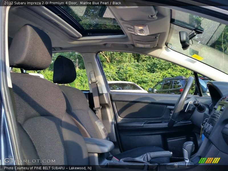 Marine Blue Pearl / Black 2012 Subaru Impreza 2.0i Premium 4 Door