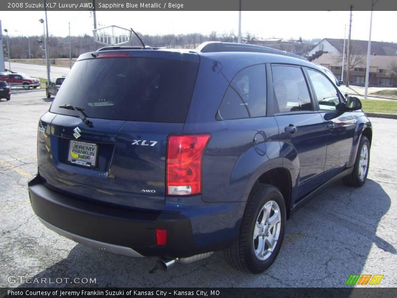 Sapphire Blue Metallic / Beige 2008 Suzuki XL7 Luxury AWD