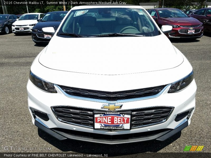 Summit White / Dark Atmosphere/Medium Ash Gray 2016 Chevrolet Malibu LT