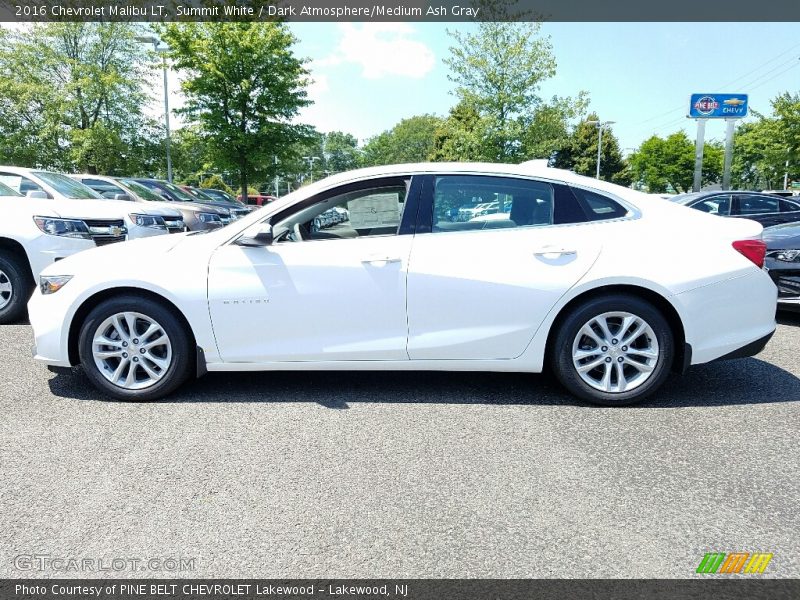 Summit White / Dark Atmosphere/Medium Ash Gray 2016 Chevrolet Malibu LT