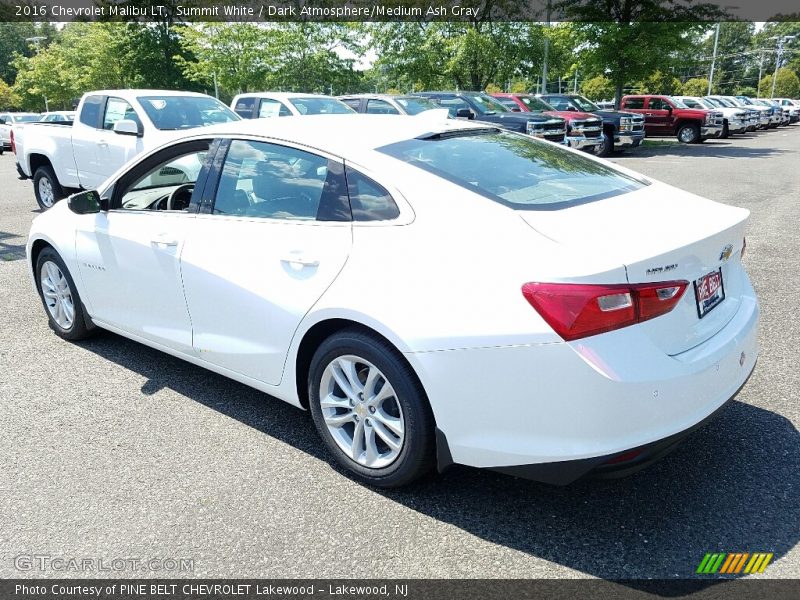 Summit White / Dark Atmosphere/Medium Ash Gray 2016 Chevrolet Malibu LT