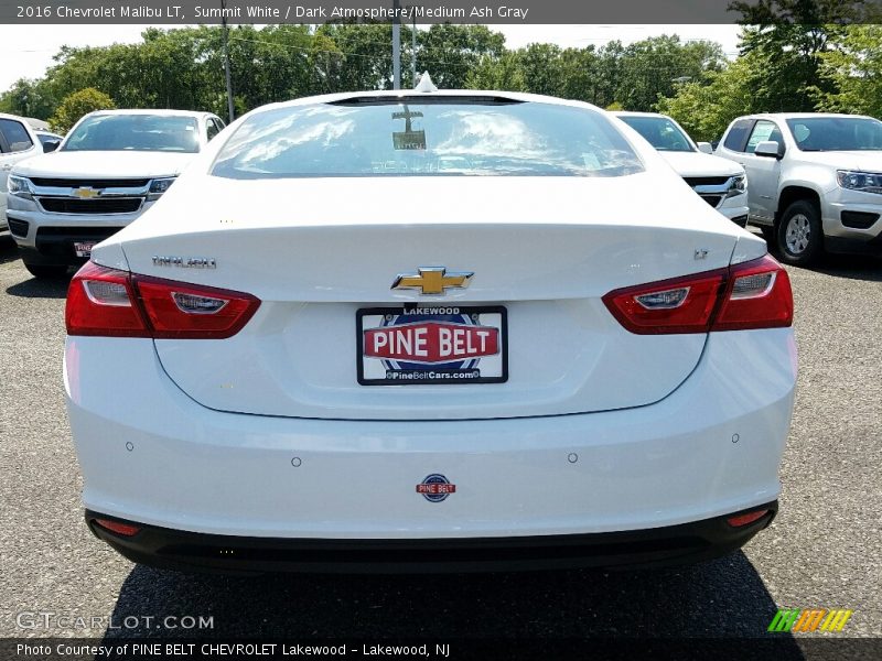 Summit White / Dark Atmosphere/Medium Ash Gray 2016 Chevrolet Malibu LT