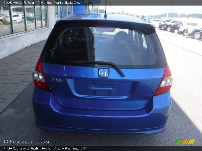 Vivid Blue Pearl / Black/Grey 2008 Honda Fit Sport