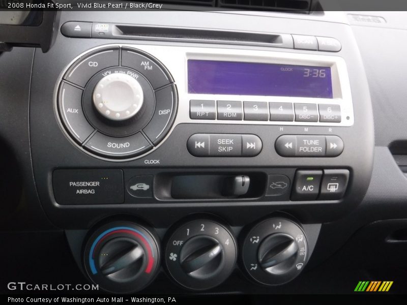 Vivid Blue Pearl / Black/Grey 2008 Honda Fit Sport