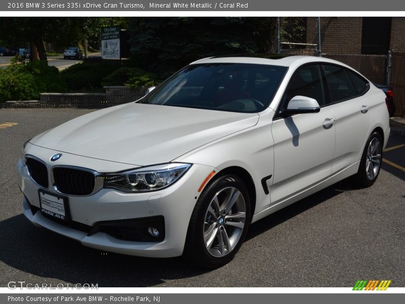 Mineral White Metallic / Coral Red 2016 BMW 3 Series 335i xDrive Gran Turismo
