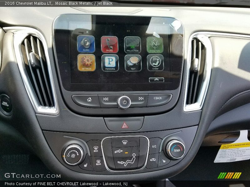 Mosaic Black Metallic / Jet Black 2016 Chevrolet Malibu LT