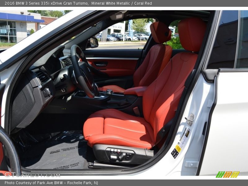 Mineral White Metallic / Coral Red 2016 BMW 3 Series 335i xDrive Gran Turismo