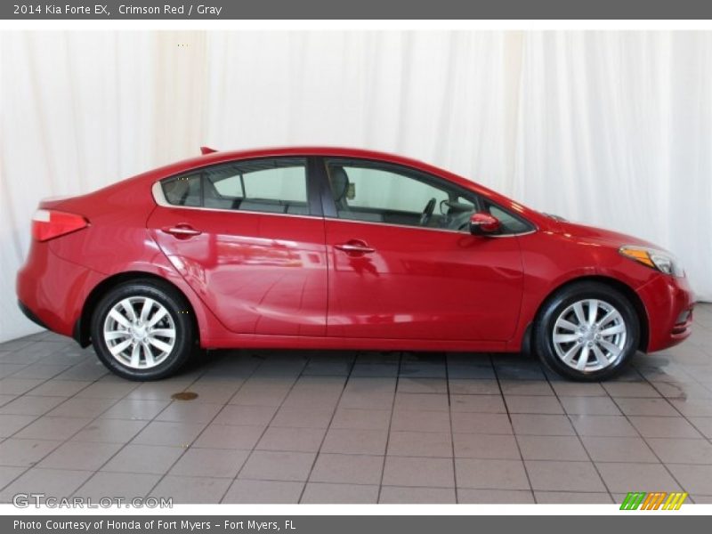 Crimson Red / Gray 2014 Kia Forte EX