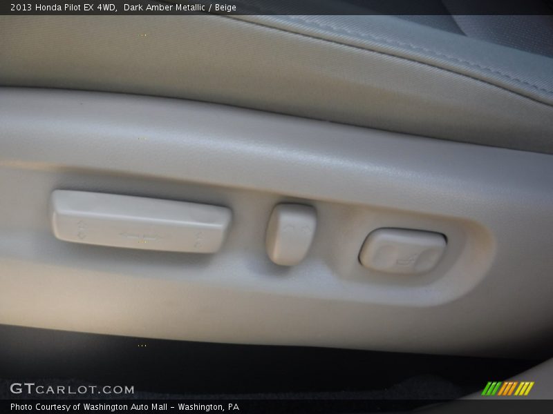 Dark Amber Metallic / Beige 2013 Honda Pilot EX 4WD