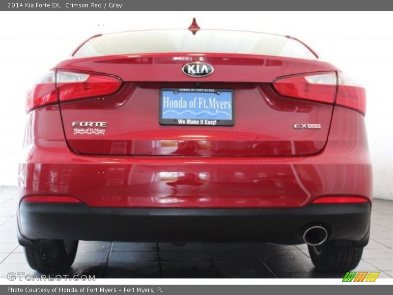 Crimson Red / Gray 2014 Kia Forte EX