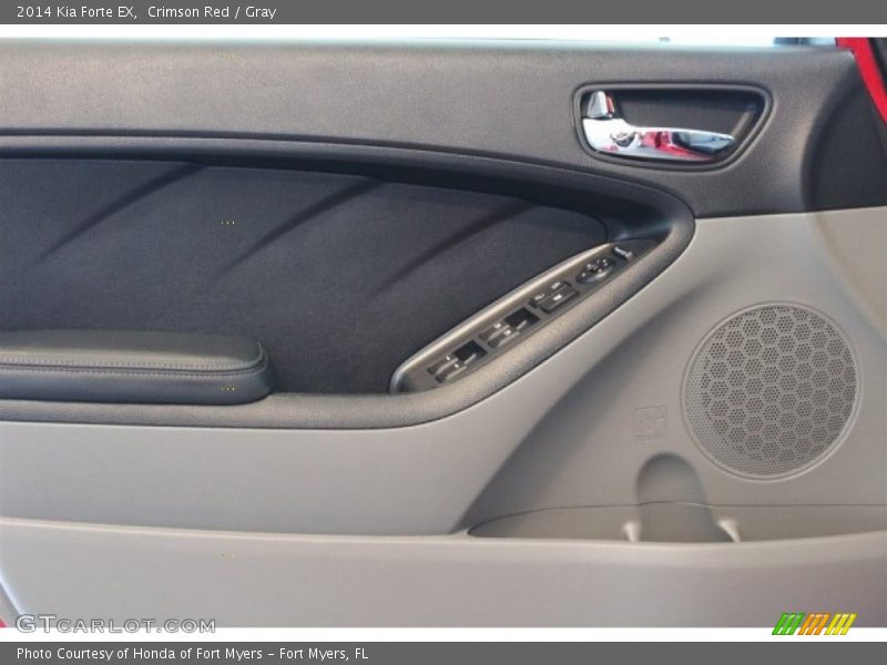 Crimson Red / Gray 2014 Kia Forte EX