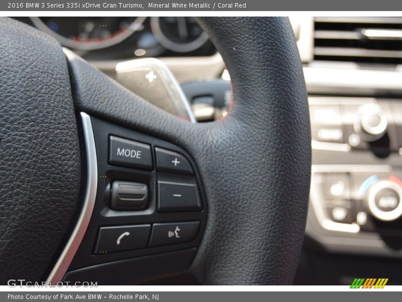 Mineral White Metallic / Coral Red 2016 BMW 3 Series 335i xDrive Gran Turismo