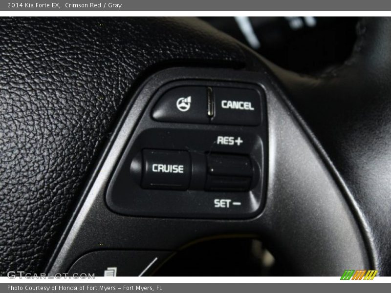 Crimson Red / Gray 2014 Kia Forte EX