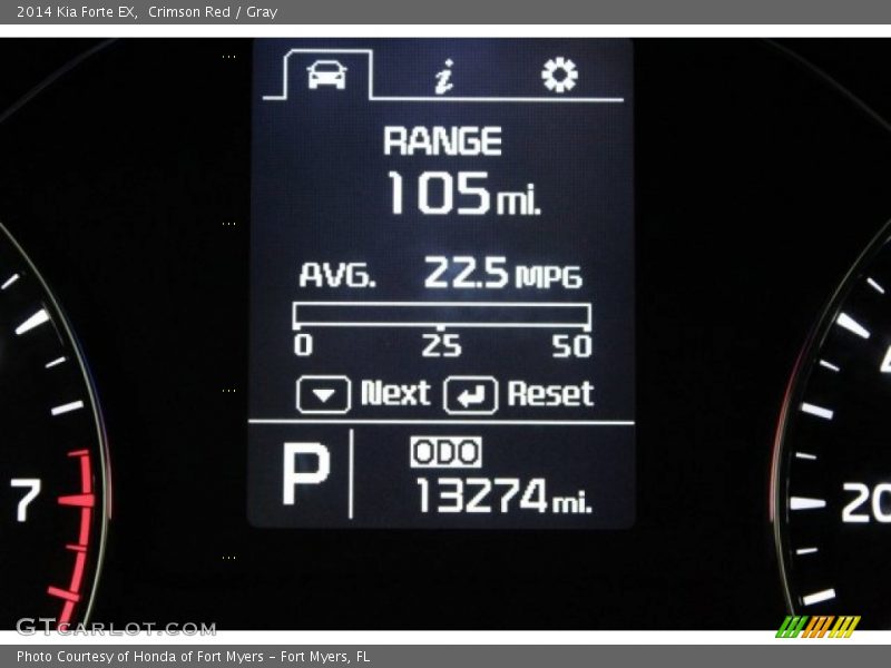 Crimson Red / Gray 2014 Kia Forte EX
