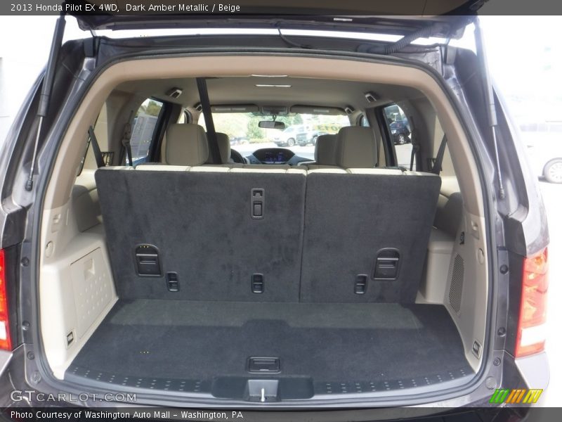 Dark Amber Metallic / Beige 2013 Honda Pilot EX 4WD